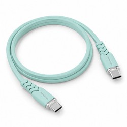 Powerton ENERGY PASTEL EDITION Kabel USB-C, 60W, 1m, silikonowy, miętowy