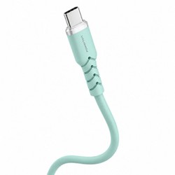 Powerton ENERGY PASTEL EDITION Kabel USB-C, 60W, 1m, silikonowy, miętowy