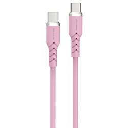 Powerton ENERGY PASTEL EDITION Kabel USB-C, 60W, 1m, silikonowy, różowy