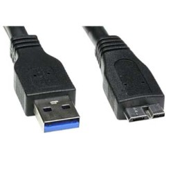 Logo USB kabel (3.0), USB A M - USB micro B (M), 2m, czarny, blister, EOL
