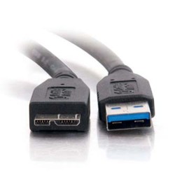 Logo USB kabel (3.0), USB A M - USB micro B (M), 2m, czarny, blister, EOL