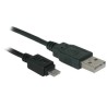 Logo USB kabel (2.0), USB A M - microUSB (M), 1m, czarny
