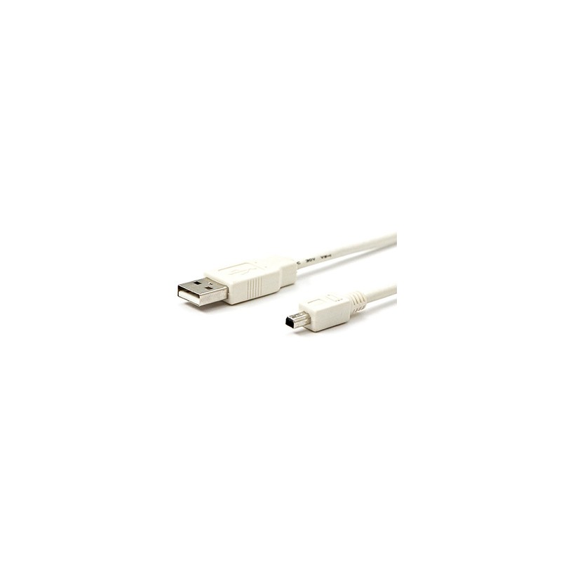 USB kabel (2.0), USB A M - 4-pin M, 1.8m, biały, MITSUMI, EOL
