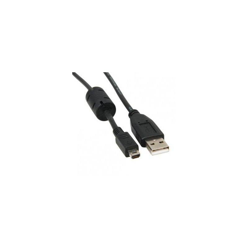 Logo USB kabel (2.0), USB A M - 14-pin M, 1.8m, czarny, blister, FUJI, EOL