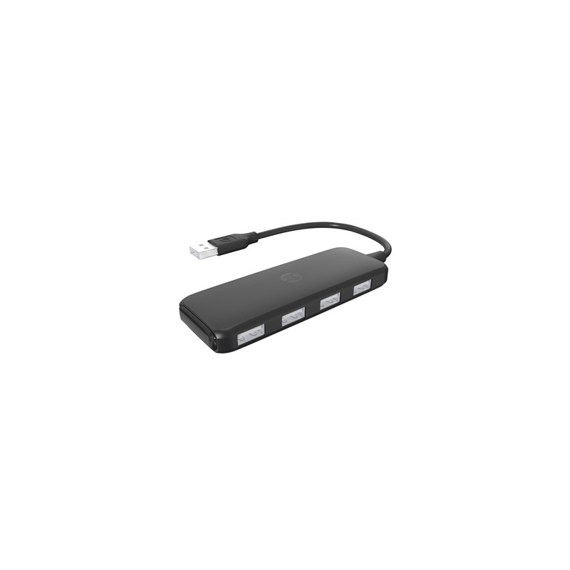 USB (2.0) hub 4-port, DHC-CT110C, czarny, Hewlett-Packard, EOL