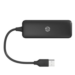 USB (2.0) hub 4-port, DHC-CT110C, czarny, Hewlett-Packard, EOL