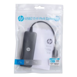 USB (2.0) hub 4-port, DHC-CT110C, czarny, Hewlett-Packard, EOL