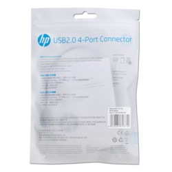 USB (2.0) hub 4-port, DHC-CT110C, czarny, Hewlett-Packard, EOL
