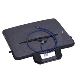 Torba na  notebook 15,6", Chic, szara z poliester, Defender