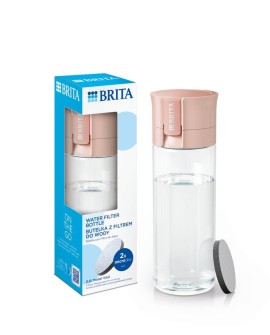 Butelka filtrująca Brita Vital pastelowa brzoskwinia 2 dyski