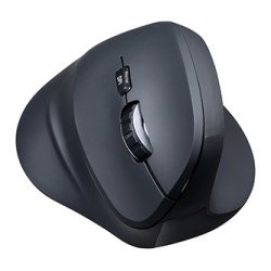 Powerton ERGO SHARK Mysz bezprzewodowa, czarna, 1600DPI, EOL