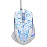 E-blue Mazer Pro Mysz przewodowa, biało-niebieska, 2500DPI