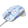 E-blue Mazer Pro Mysz przewodowa, biało-niebieska, 2500DPI