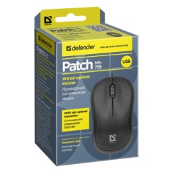 Defender Patch MS-759 Mysz przewodowa, czarna, 1000DPI