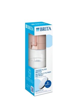 Butelka filtrująca Brita Vital pastelowa brzoskwinia 2 dyski