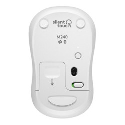Logitech M240 SILENT BLUETOOTH MOUSE Mysz bezprzewodowa, biała, 4000DPI