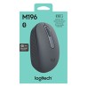 Logitech M196 Bluetooth Mysz bezprzewodowa, szara, 1000DPI
