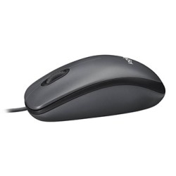 Logitech M90 Mysz przewodowa, szara, 1000DPI