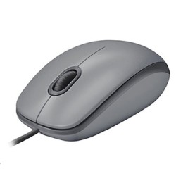 Logitech M110 Silent Mysz przewodowa, szara, 1000DPI