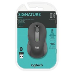 Logitech M650 Mysz bezprzewodowa, szara, 2000DPI