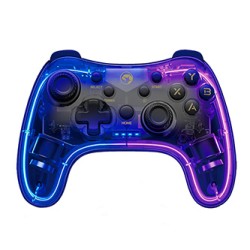Gamepad Marvo GHOST 40, bezprzewodowy, 17przycisk, wielokierunkowy, przezroczysty