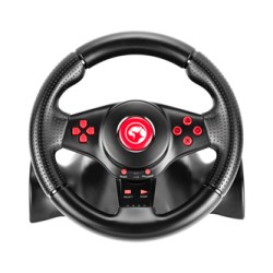 Kierownica Marvo GT-903, kierownica z pedałami i dźwignią zmiany biegów, 16przycisk, USB, czarny