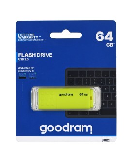 Pendrive GoodRam UME2 UME2-0640Y0R11 (64GB USB 2.0 kolor żółty)