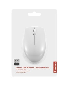 Mysz optyczna Lenovo Compact 300, bezprzewodowa jasnoszara