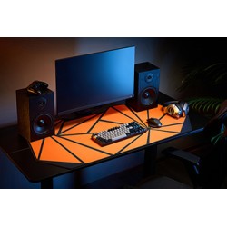 Powerton LIFE FURIA Podkładka pod mysz gaming, z antypoślizgowym spodem, pomarańczowa