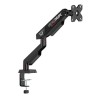 ULTRADESK SWORD Single Regulowany uchwyt na monitor, czarny, 12KG, 17"-40"