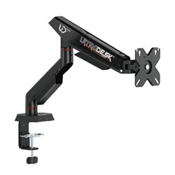 ULTRADESK SWORD Single Regulowany uchwyt na monitor, czarny, 12KG, 17"-40"