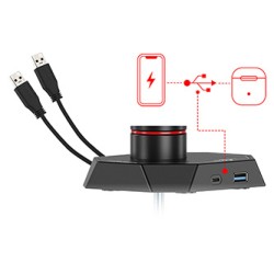 ULTRADESK SWORD Single Regulowany uchwyt na monitor, czarny, 12KG, 17"-40"
