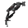 ULTRADESK SWORD Double Regulowany uchwyt na 2 monitory, czarny, 2x12KG, 17"-40"