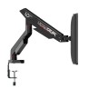 ULTRADESK SWORD Double Regulowany uchwyt na 2 monitory, czarny, 2x12KG, 17"-40"