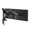 ULTRADESK SWORD Double Regulowany uchwyt na 2 monitory, czarny, 2x12KG, 17"-40"