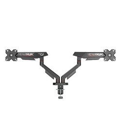 ULTRADESK SWORD Double Regulowany uchwyt na 2 monitory, czarny, 2x12KG, 17"-40"