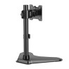 Powerton ERGO BASEO Regulowany uchwyt na monitor, czarny, 20KG, wolnostojący, 17"-35", 75x75/100x100