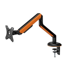 Powerton ERGO VISTA Regulowany uchwyt na monitor, czarny, 2-9KG, zacisk, 17"- 32", 75x75/100x100
