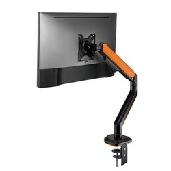 Powerton ERGO VISTA Regulowany uchwyt na monitor, czarny, 2-9KG, zacisk, 17"- 32", 75x75/100x100