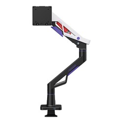 Powerton ERGO STRYNX Regulowany uchwyt na monitor, biały/czarny, 2-30KG, zacisk, 24"- 57", 75x75/100x100/100x200/200x100/200x200