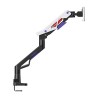 Powerton ERGO STRYNX Regulowany uchwyt na monitor, biały/czarny, 2-30KG, zacisk, 24"- 57", 75x75/100x100/100x200/200x100/200x200