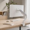 Powerton ERGO MONOA Regulowany uchwyt na monitor, biały, 2-20KG, zacisk, 17"- 49", 75x75/100x100