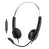 Genius HS-220U AI słuchawki z mikrofonem, przewodowa, czarna, 2.0, Na głowę, USB