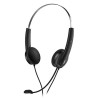 Genius HS-220U AI słuchawki z mikrofonem, przewodowa, czarna, 2.0, Na głowę, USB