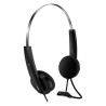 Genius HS-220U AI słuchawki z mikrofonem, przewodowa, czarna, 2.0, Na głowę, USB