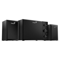 Genius głośniki SW-2.1 350, 2.1, 15W, czarne, kontroler, kontrola tonów niskich i wysokich, 3,5 mm jack, 40Hz~20kHz