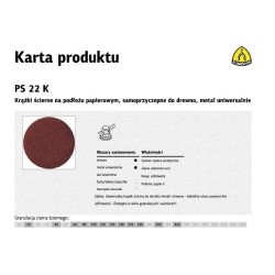 KLINGSPOR KRĄŻEK ŚCIERNY...