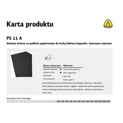 KLINGSPOR ARKUSZE ŚCIERNE...