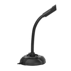 HP, komputerowy mikrofon, DHP-1100C, czarny, lampka LED USB Hub