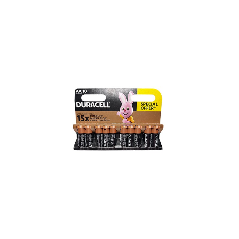 Duracell BASIC Jednorazowa alkaliczna baterie AA, 10-pack
